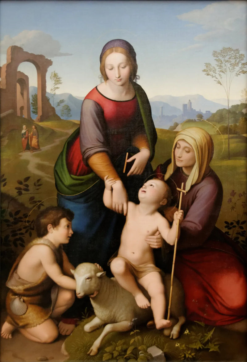 Jungfrau Maria, Heilige Elisabeth, Jesus, Johannes der Täufer - Johann Friedrich Overbeck