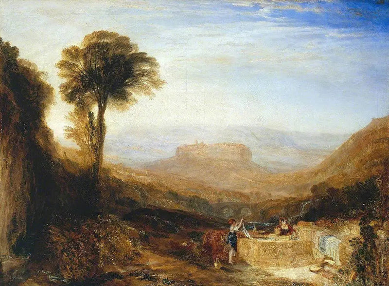 Blick auf Orvieto, Gemalt in Rom - J. M. W. Turner