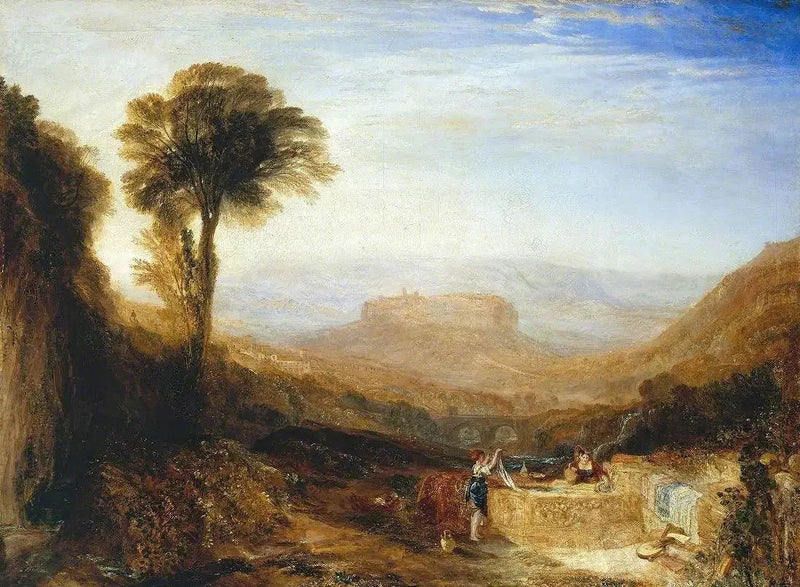 Blick auf Orvieto, Gemalt in Rom - J. M. W. Turner