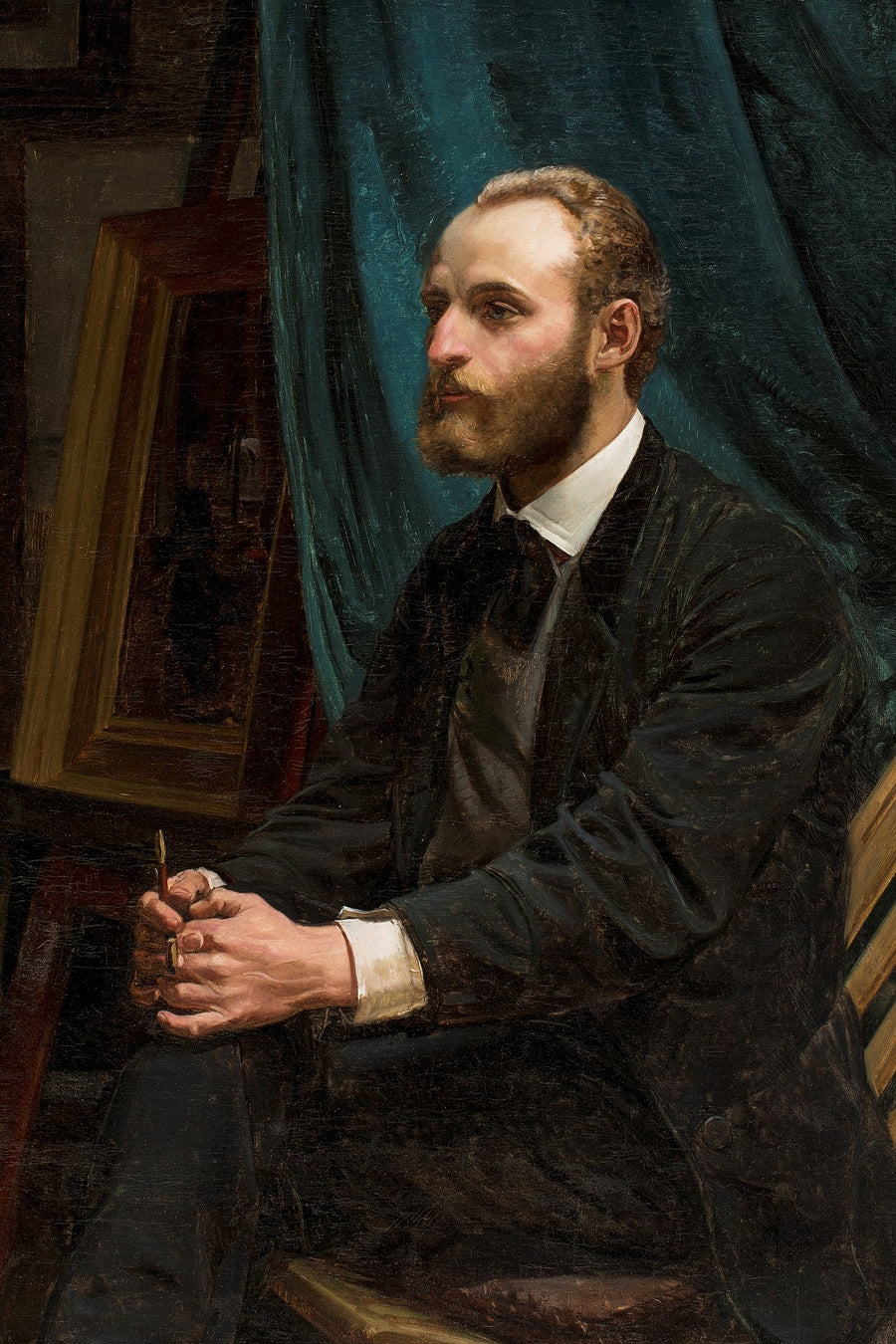 Viggo Johansen in seinem Atelier – Michael Peter Ancher