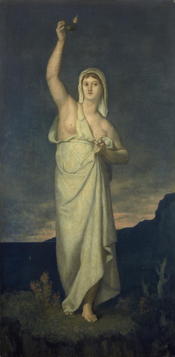 Vigilance - Pierre Puvis de Chavannes image 1 reproduction artisanale de tableau