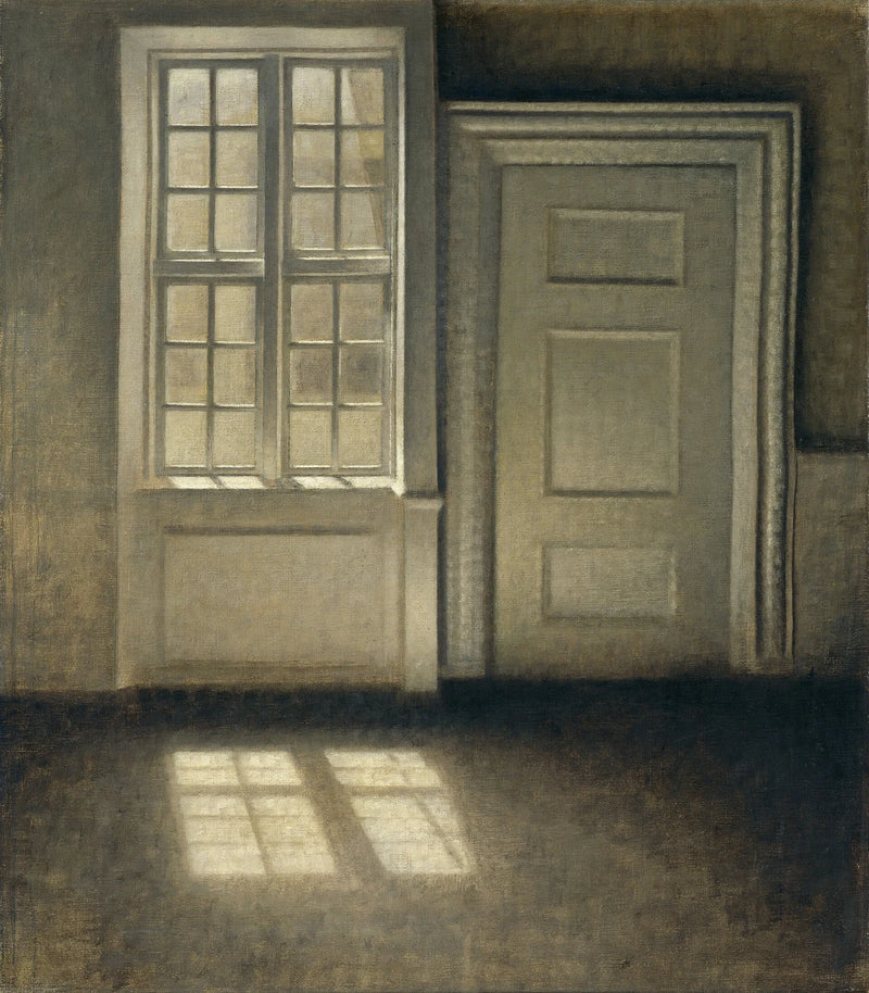 Étude de soleil dans le salon - Vilhelm Hammershøi