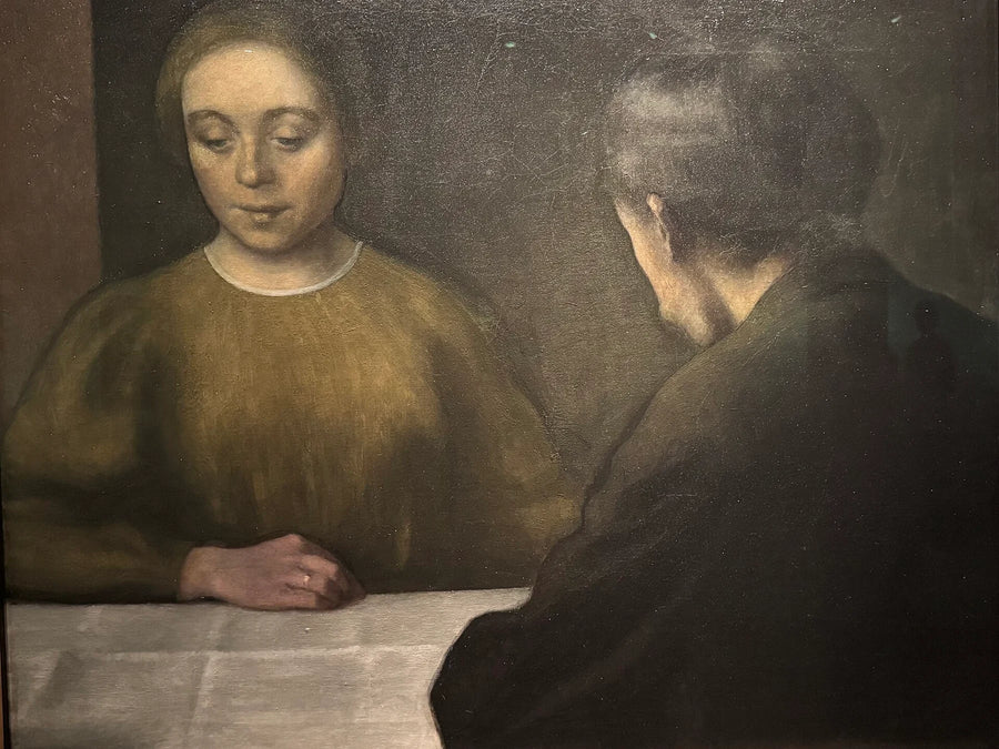 Double portrait de l’artiste et de son épouse, peinture de Vilhelm Hammershøi