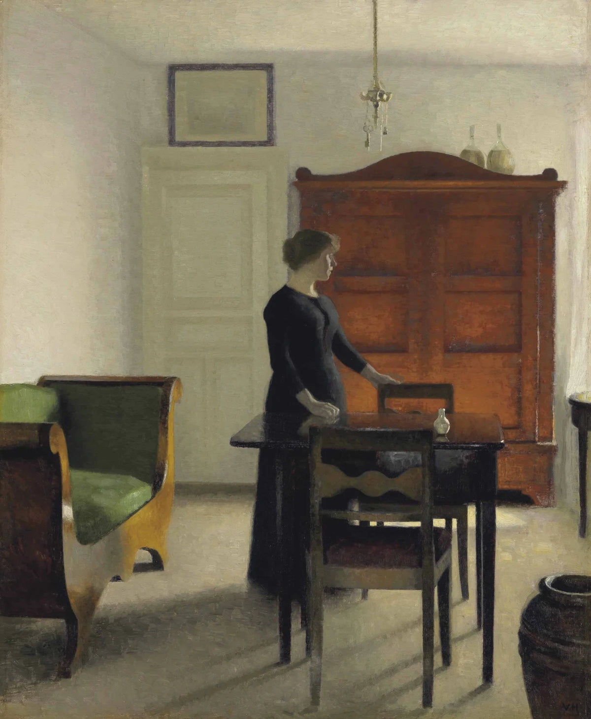 Der Salon, 1897 - Vilhelm Hammershøi