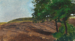 Landschaft mit Feldern und Bäumen - Vilhelm Hammershøi
