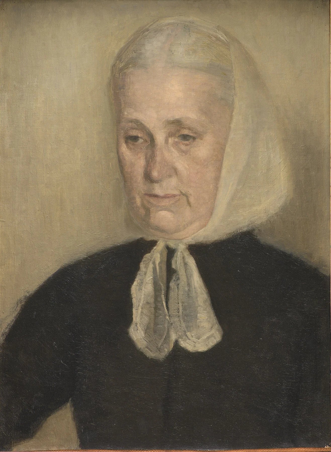 Frederikke Amalie Hammershøi, mère de l’artiste, peinture de Vilhelm Hammershøi