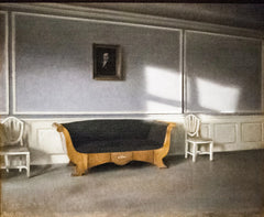 Sonne im Wohnzimmer III - Vilhelm Hammershøi