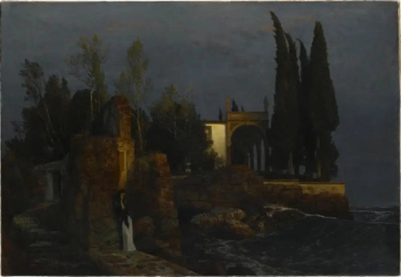 Villa am Meerestrand - Arnold Böcklin