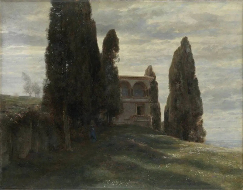Italienische Villa im Frühling - Arnold Böcklin