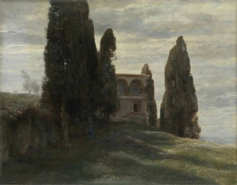 Italienische Villa im Frühling - Arnold Böcklin