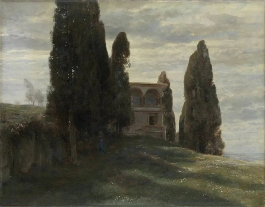 Italienische Villa im Frühling - Arnold Böcklin
