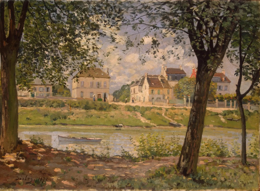 Dorf am Ufer der Seine - Alfred Sisley