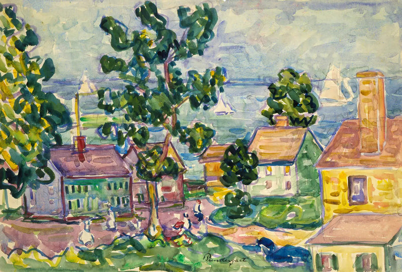 Küstendorf in Neuengland - Maurice Prendergast