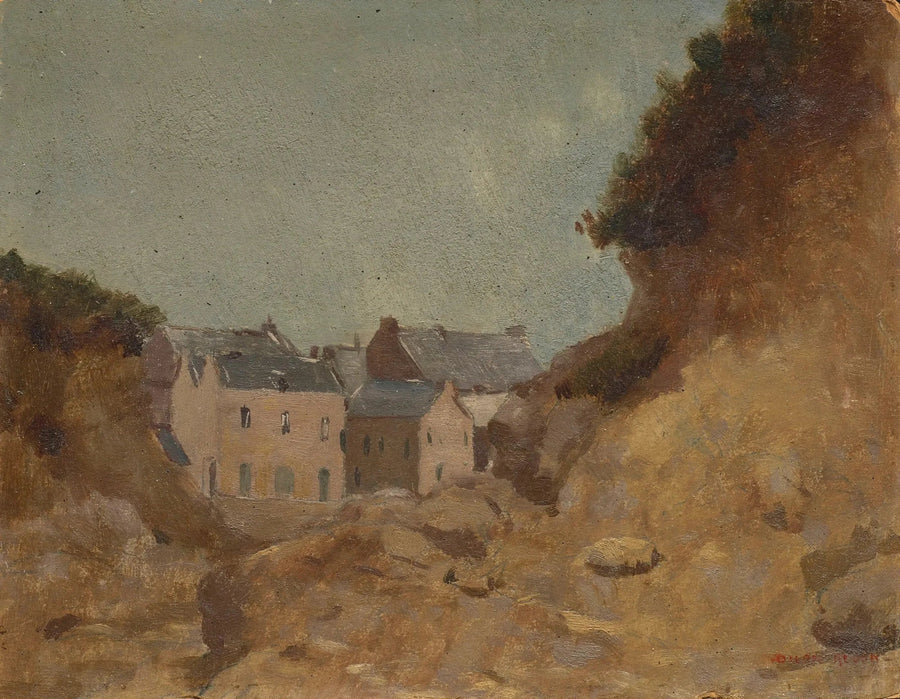 Dorf in den Basses-Pyrénées - Odilon Redon