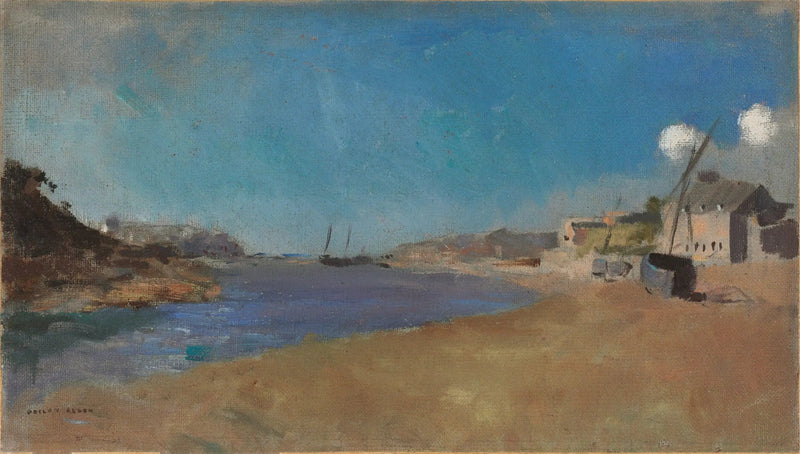 Fischerdorf, Bretagne - Odilon Redon