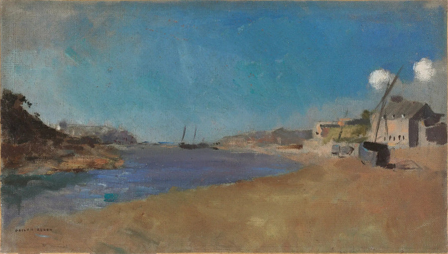 Fischerdorf, Bretagne - Odilon Redon