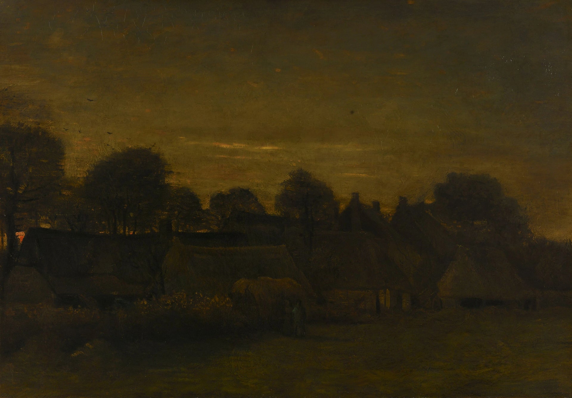 Village paysan le soir F190 JH492 — Vincent van Gogh