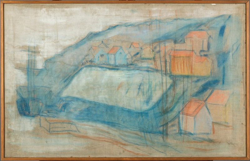 Dorf am Meer - Edvard Munch