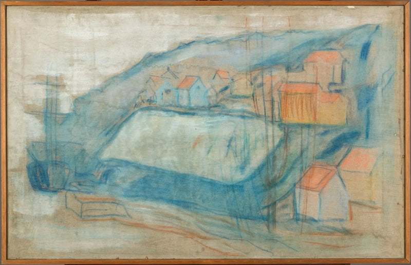 Dorf am Meer - Edvard Munch