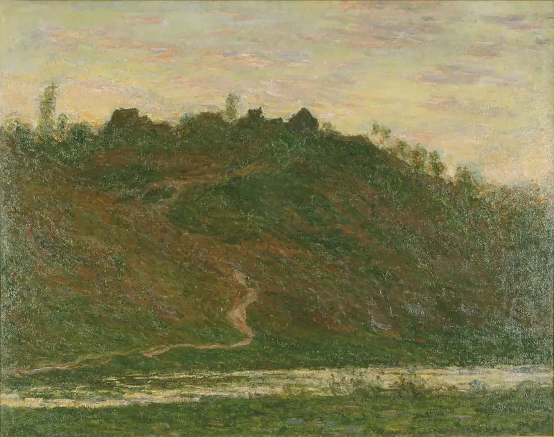 Das Dorf La Roche-Blond, Abendeffekt W1238 - Claude Monet