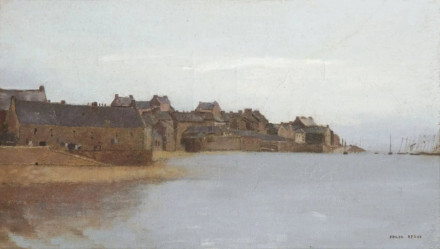 Dorf an der Küste der Bretagne - Odilon Redon