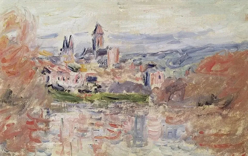 Le Village de Vétheuil W670 par Claude Monet, musée des Beaux-Arts de Rouen