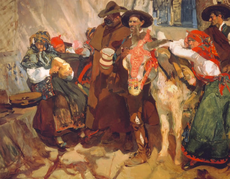 Dorfbewohner von Léon - Joaquín Sorolla
