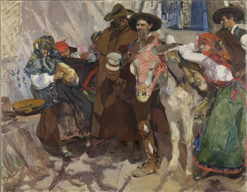 Dorfbewohner von Léon - Joaquín Sorolla