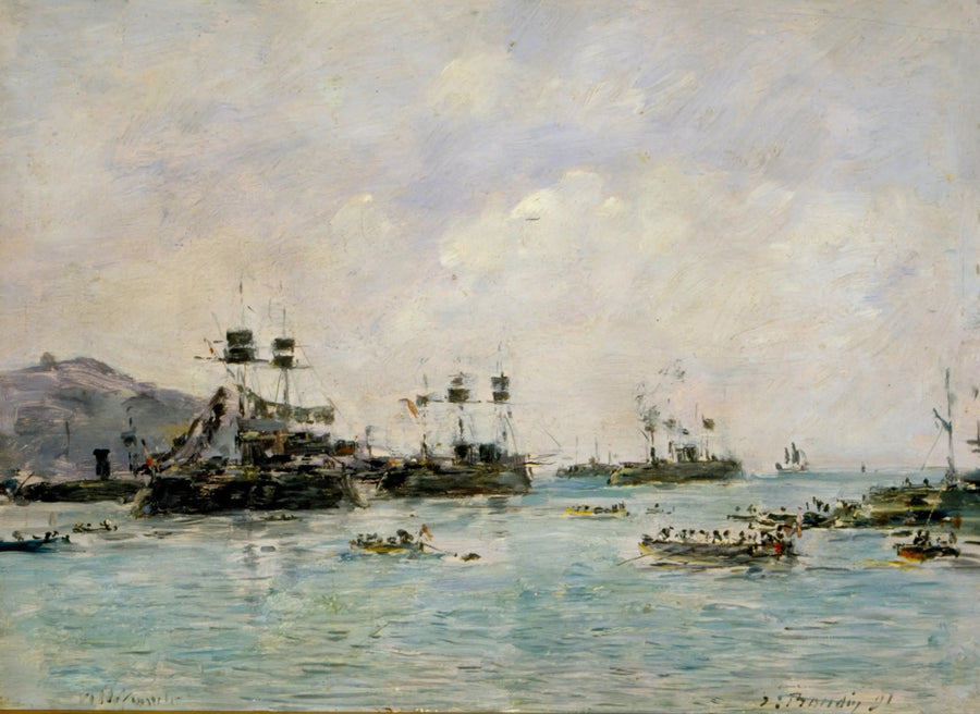 Villefranche - Kriegsschiffe - Eugène Boudin