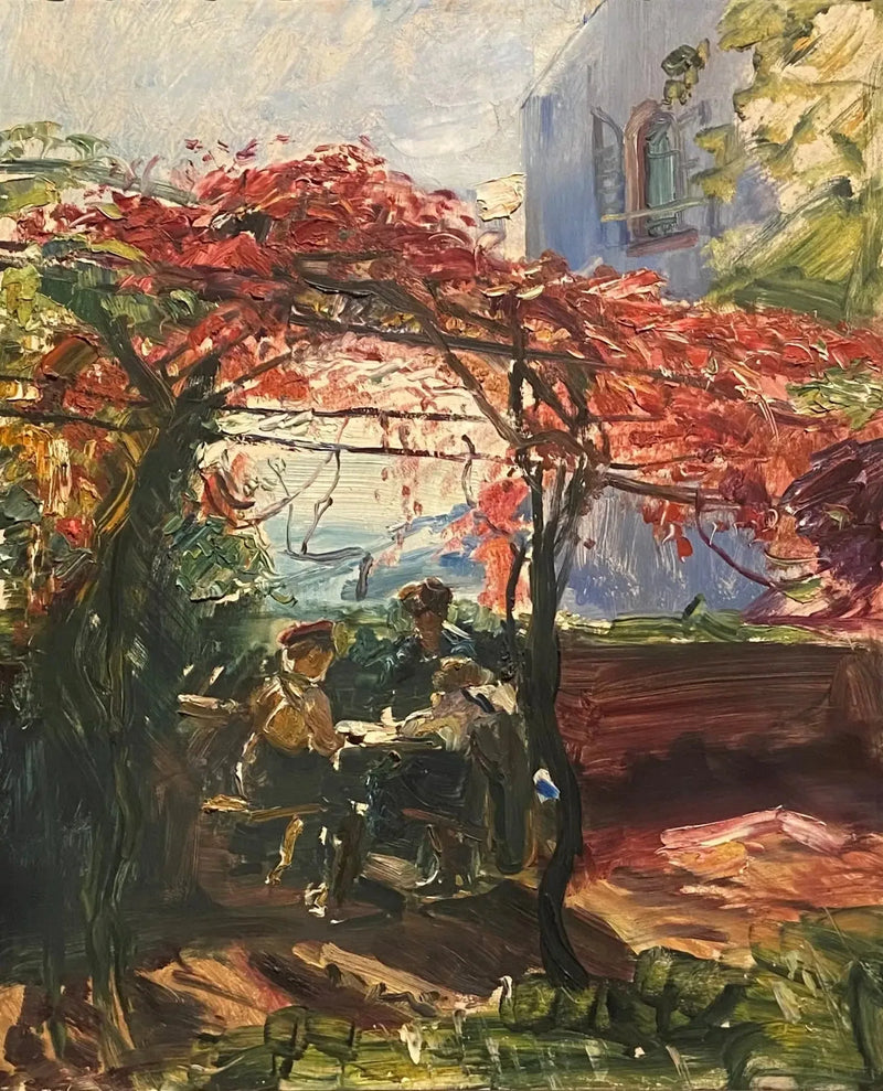 Weinlaube in Neukastel - Max Slevogt
