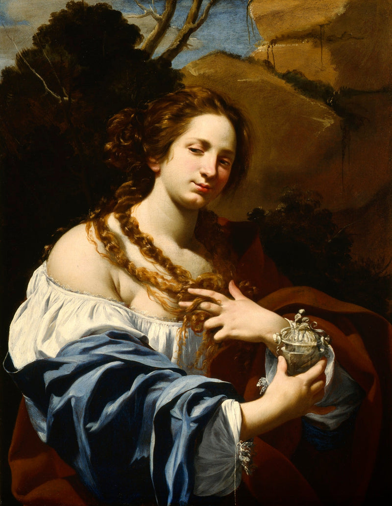 Virginia Vezzi, Ehefrau des Künstlers, und Marie Madeleine - Simon Vouet