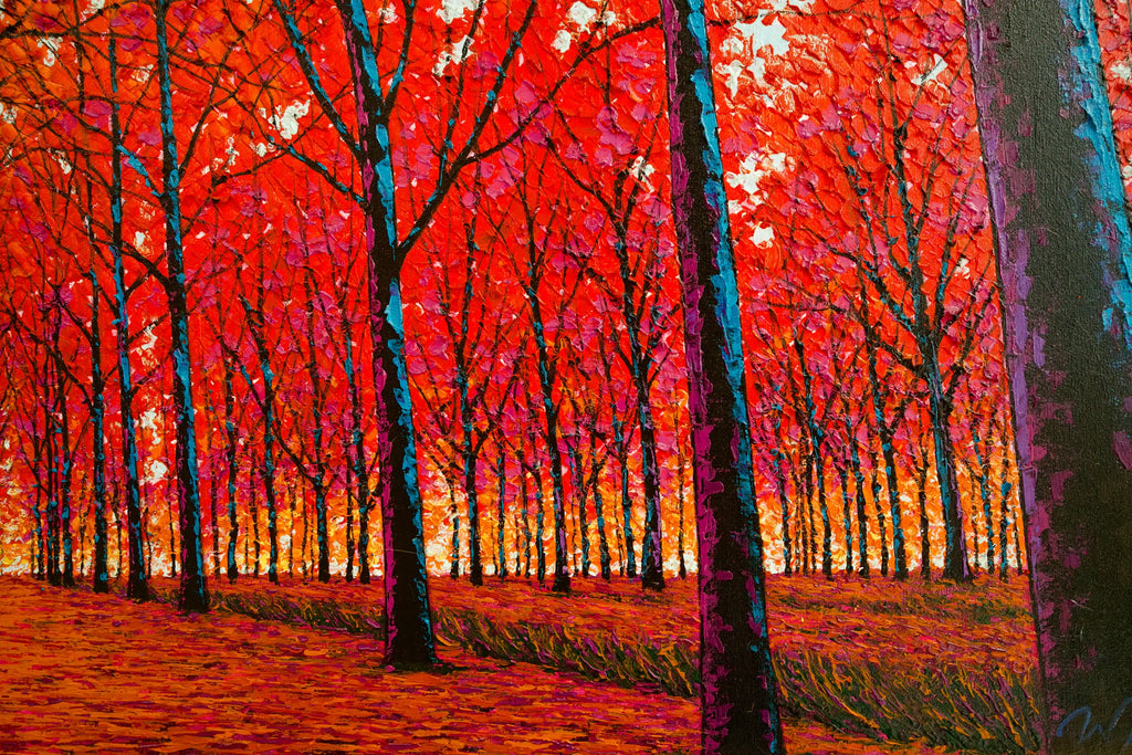 Visage d’Automne | 150 x 100 cm Reproductions de tableaux à la peinture à l’huile