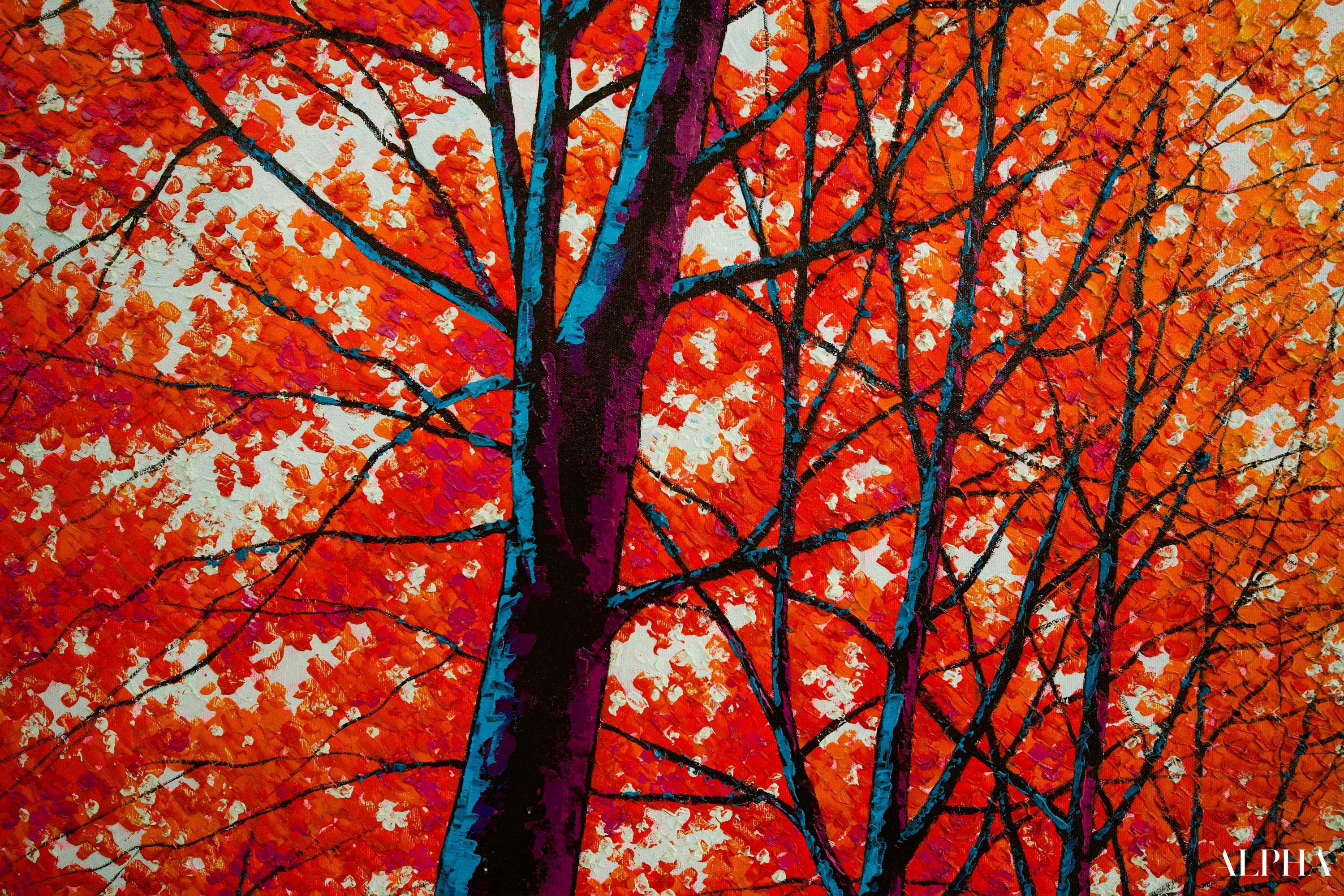 Visage d’Automne | 150 x 100 cm Reproductions de tableaux à la peinture à l’huile