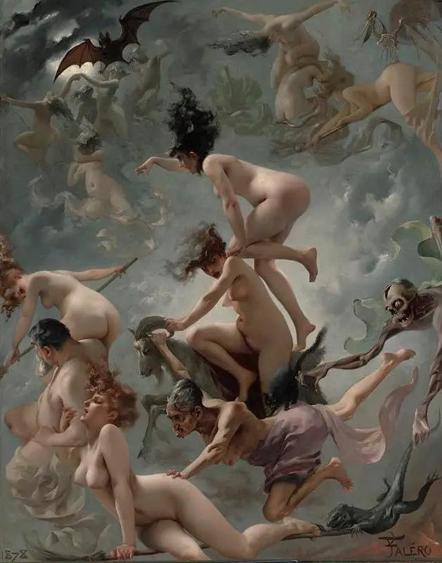 Vision de Faust - Luis Ricardo Falero image 1 copie peinte à la main à l’huile