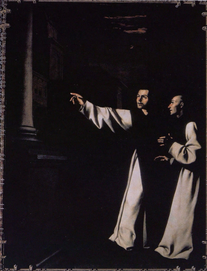 Visione premonitrice del fratello Pedro di Salamanca - Francisco de Zurbarán