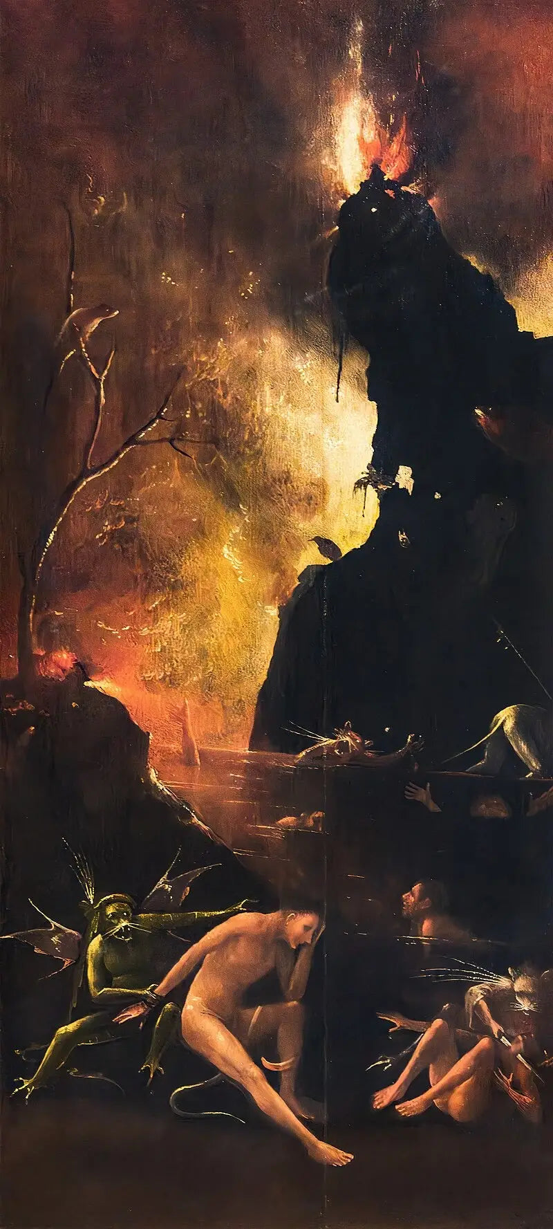 Visions de l'au-delà : l'enfer - Hieronymus Bosch image 1 copie de tableau peinte à la main