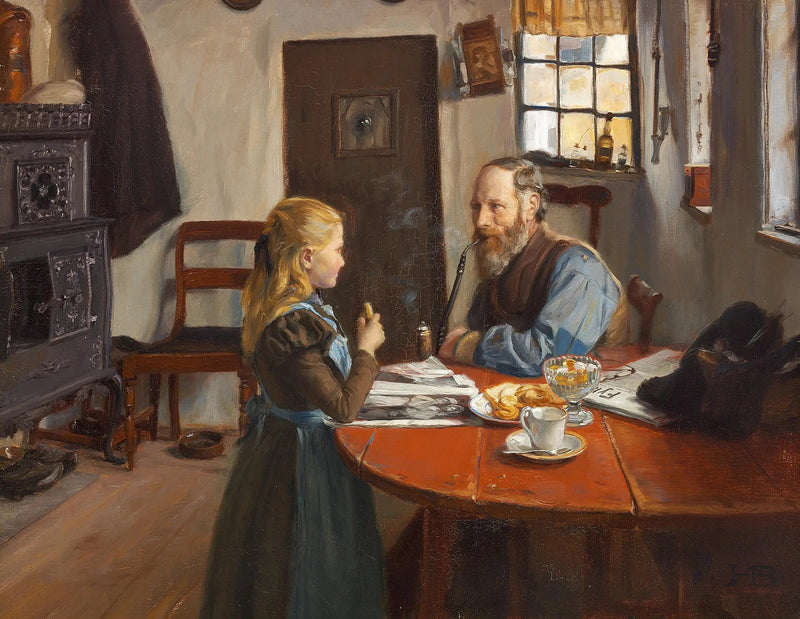 Besuch bei Großvater. - H. A. Brendekilde