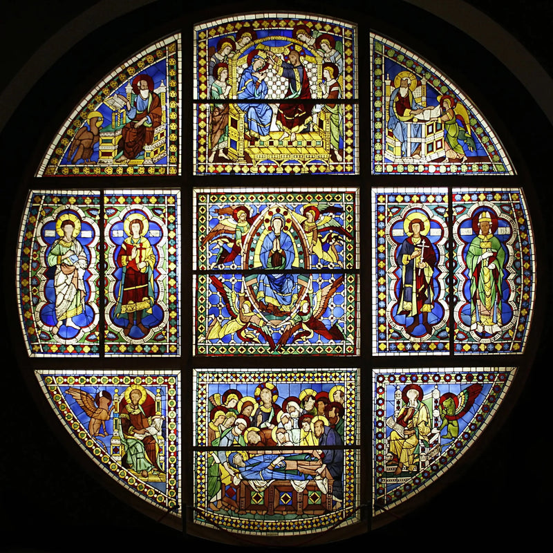 Buntglasfenster des Dom von Siena - Duccio di Buoninsegna