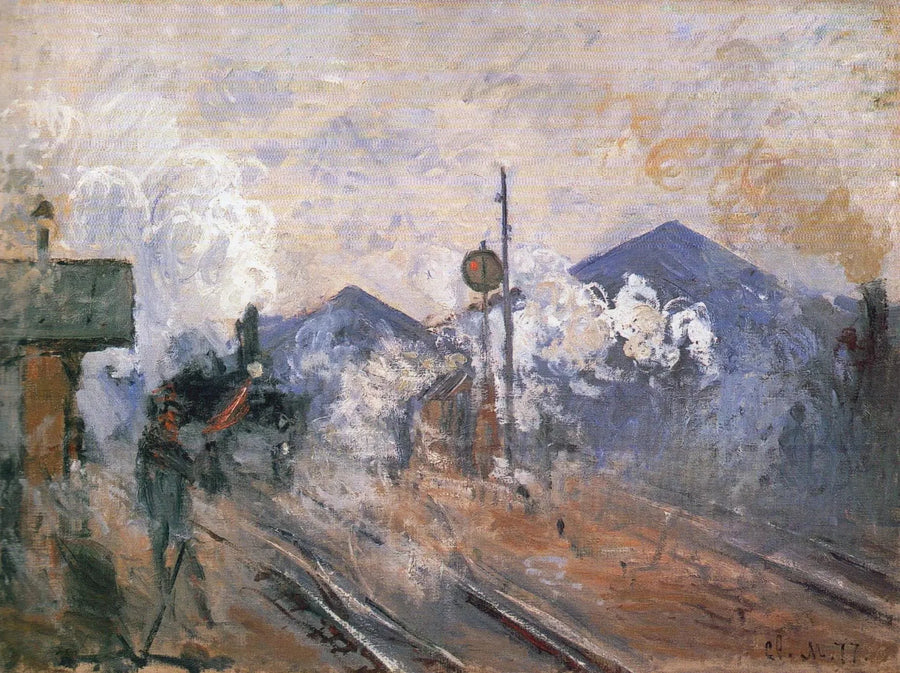 Die Gleise am Ausgang des Bahnhofs Saint-Lazare - Claude Monet