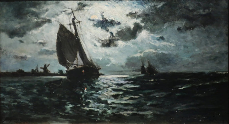 Segelboot im Mondschein - Paul Gauguin