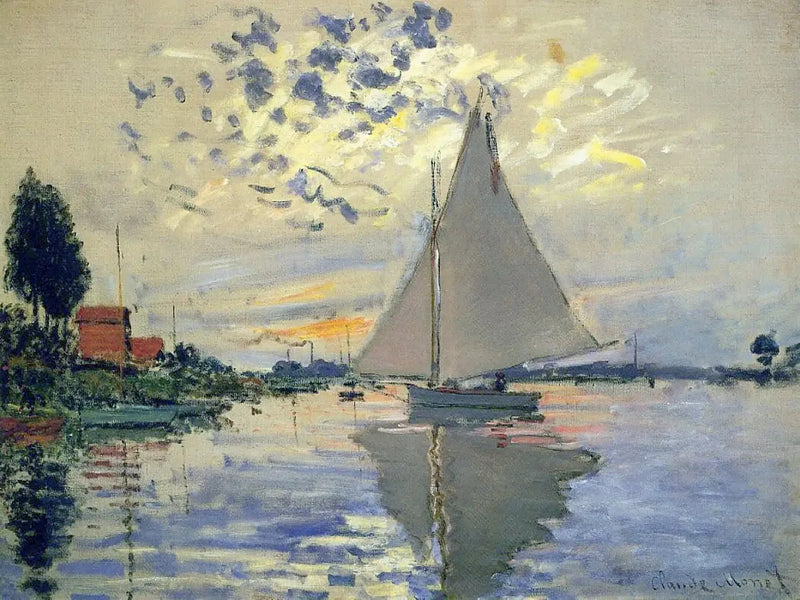Segelboot in Petit-Gennevilliers - Claude Monet