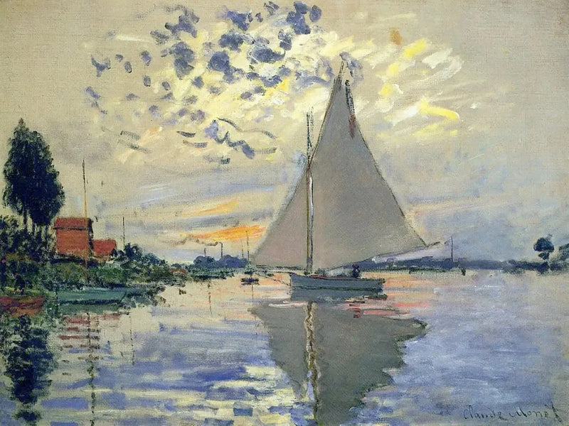 Segelboot in Petit-Gennevilliers W336 - Claude Monet