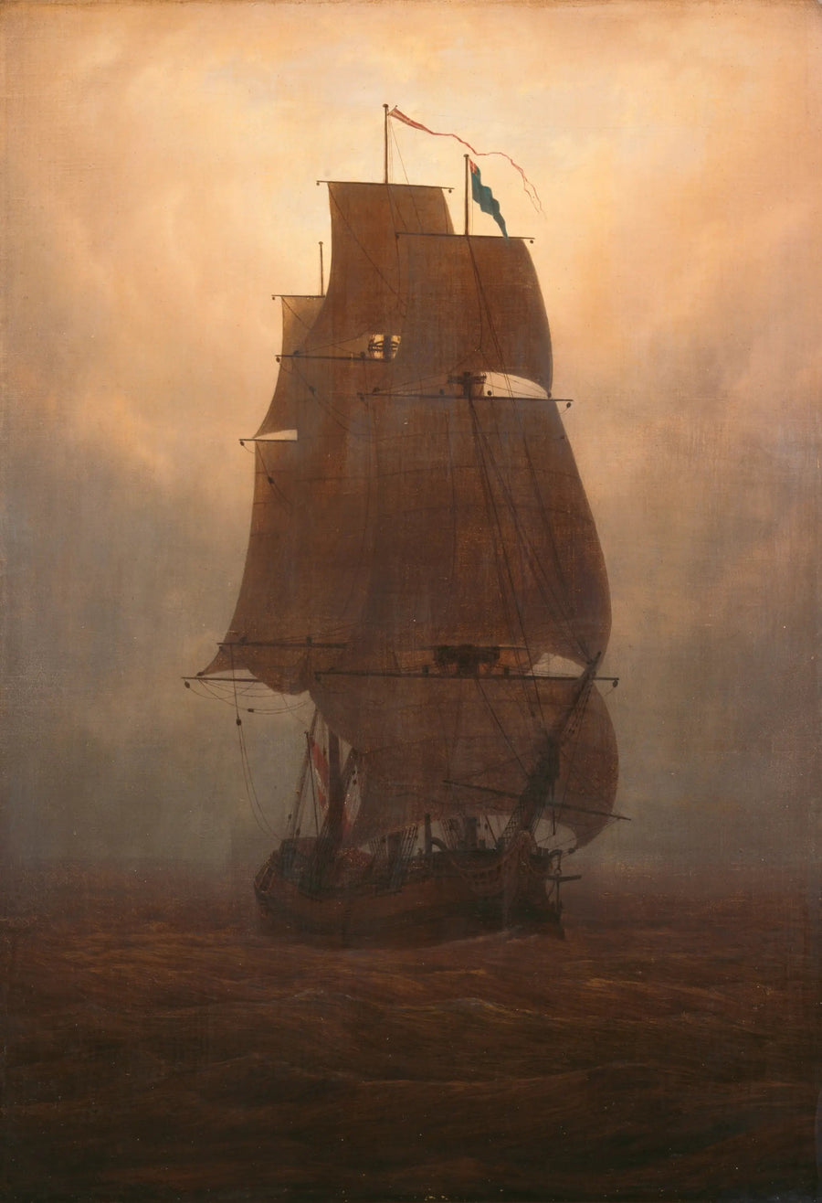 Segelschiff - Caspar David Friedrich