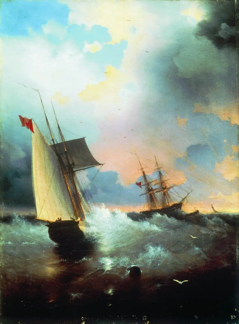 Segelboot . - Ivan Aïvazovski