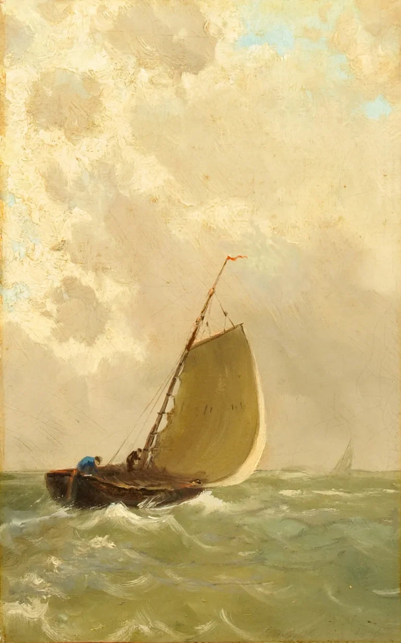 Segeln bei rauer See. – Michael Peter Ancher