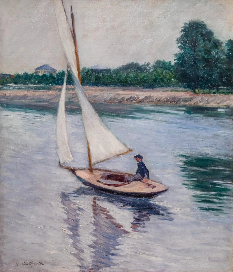 Segelboot auf der Seine in Argenteuil - Gustave Caillebotte