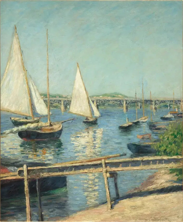 Segelboote in Argenteuil - Gustave Caillebotte