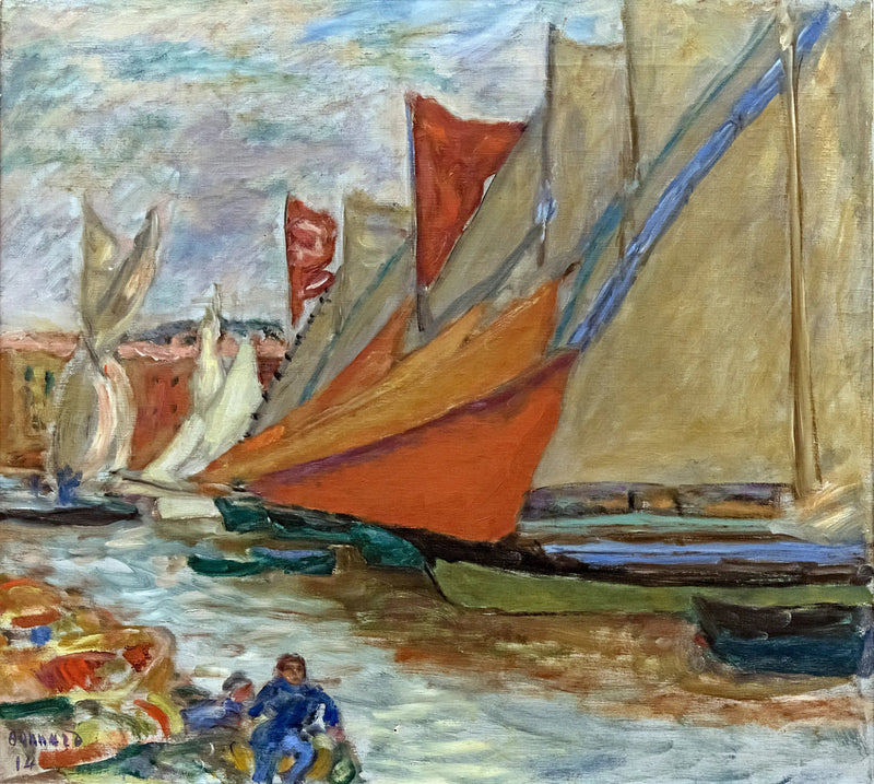Segelboote an Land - Pierre Bonnard