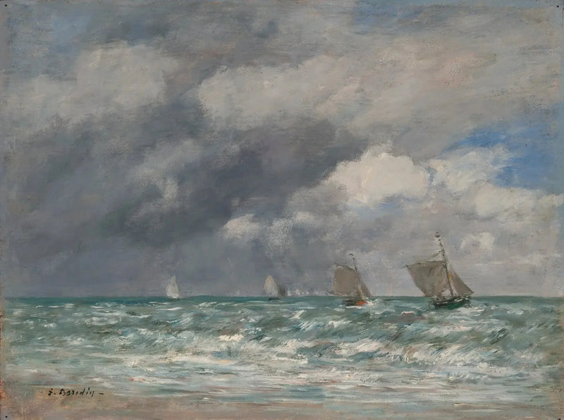 Segelboote vor Trouville - Eugène Boudin