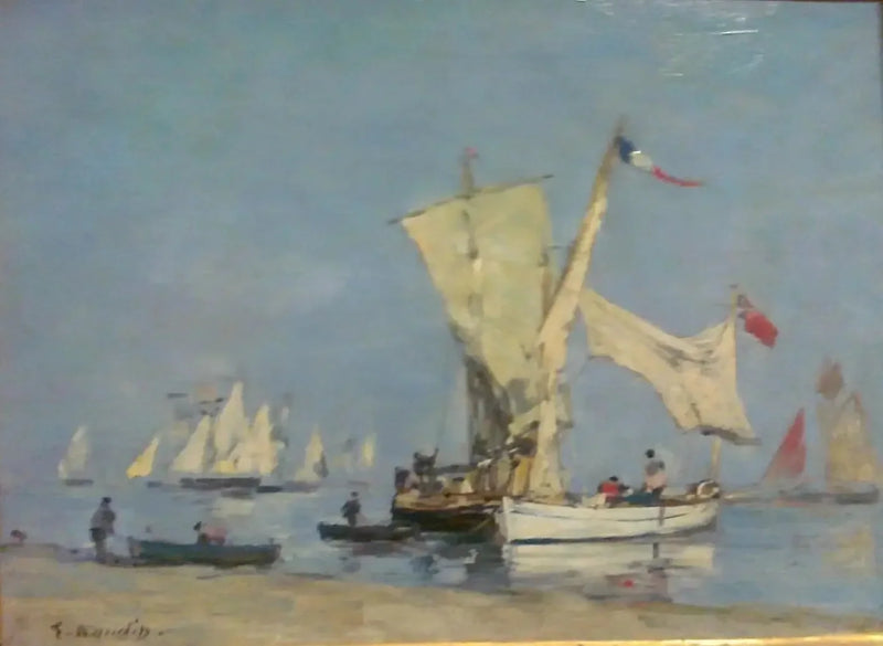 Segelboote - Eugène Boudin